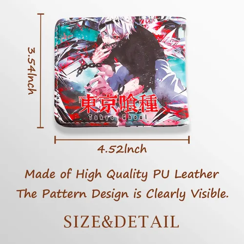 Vista 2 de Anime Tokyo Ghoul - Cartera de piel con cordón Tokio Ghoul