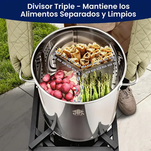 Vista 8 de ARC 64QT - Olla de acero inoxidable para caldera de mariscos de cangrejo
