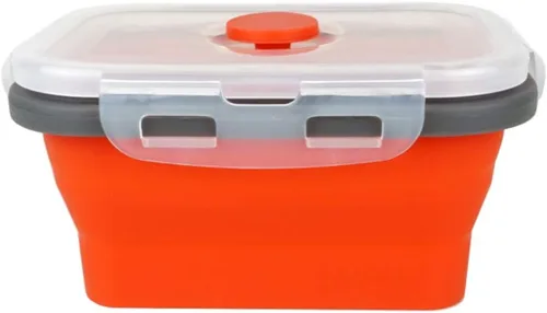 Vista 6 de CCyanzi ECOmorning - Recipientes de silicona para almacenamiento de alimentos, 3 piezas, cuenco de silicona plegable con tapas de silicona