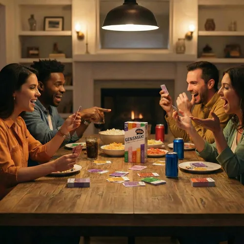 Vista 5 de GENSMAK! Juego de fiesta - Atractivo juego de trivia multigeneracional con pistas cómicas - Divertido para familiares y amigos, adultos