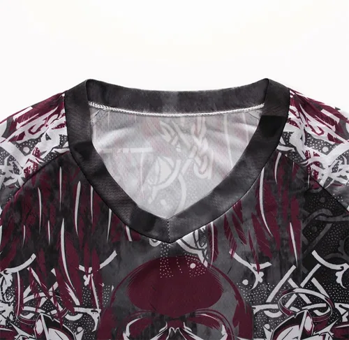 Vista 178 de Hotlion Camiseta de ciclismo para hombre, manga larga, MTB Motocross, ropa de carreras todoterreno