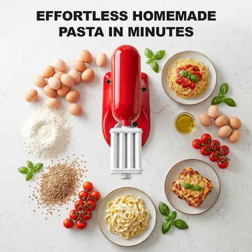 Vista 11 de Accesorio de pasta para batidoras de pie KitchenAid, juego de máquina