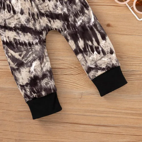 Vista 8 de Conjunto de 2 piezas de ropa para bebés y niñas pequeñas, de manga larga, sudadera con capucha, color negro, de 6 a 12 meses)