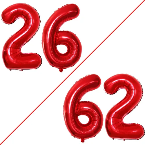 Vista 412 de Goer, conjunto de globos de papel aluminio para decoraciones de cumpleaños, globos de las letras de feliz cumpleaños y de números Oro