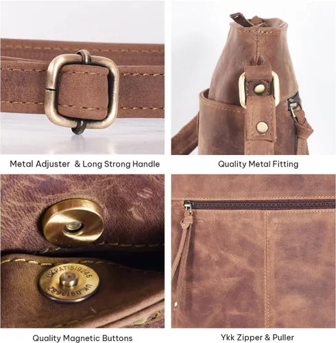 Vista 49 de VALENCHI Real Genuine Leather Women's Crossbody Purse/Bag With Adjustable Strap