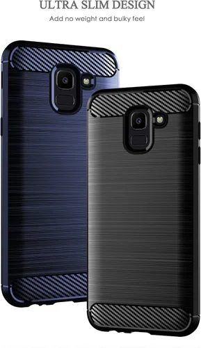 Vista 8 de Asuwish Funda compatible con Samsung Galaxy J6 2018 y protector de pantalla de vidrio templado, accesorios de celda, cubierta protectora de TPU