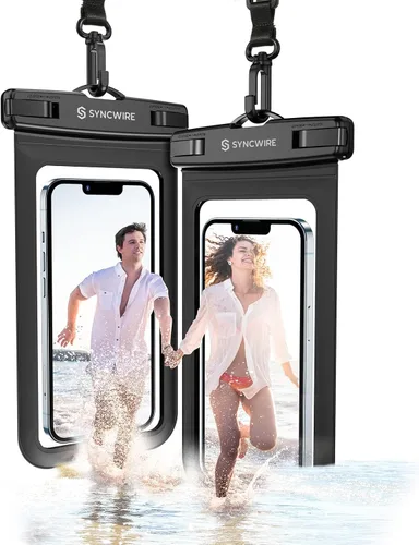 Vista 8 de Syncwire Funda impermeable para teléfono [paquete de 2] – Funda universal IPX8 impermeable para teléfono con cordón compatible con iPhone 13/12/11