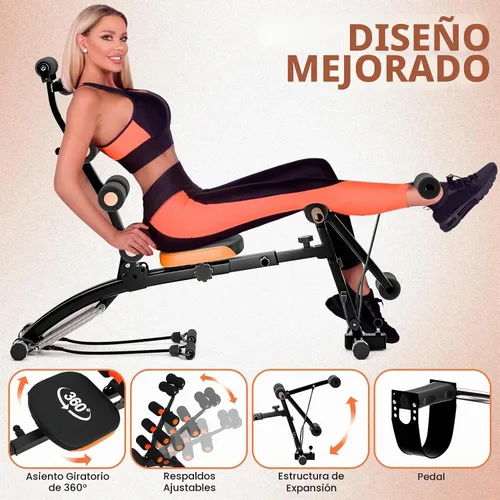 Vista 3 de YOXIER Máquina AB para entrenamiento de estómago, máquina multifuncional ajustable para entrenamiento corporal total, equipo de ejercicio abdominal