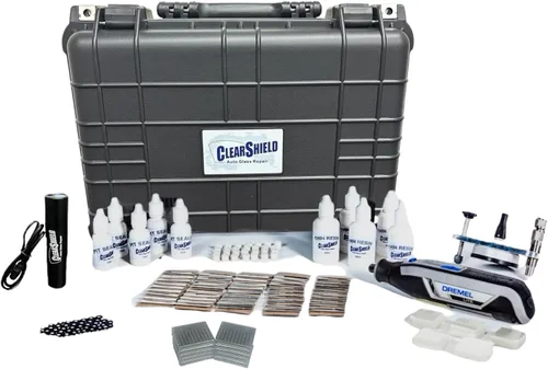 Vista 13 de Clearshield - Kit de reparación de parabrisas - Kit de reparación de virutas de roca para ventanas - Kit de reparación de parabrisas agrietados