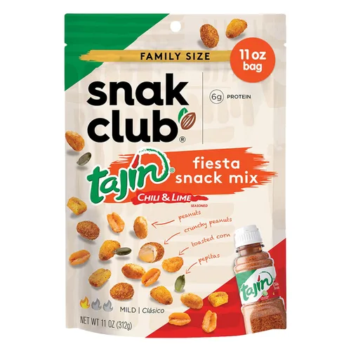 Vista 6 de Snak Club Tajin Fiesta Snack Mix, bolsas de 2.25 onzas (paquete de 12)