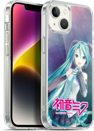 Vista 219 de Head Case Designs Licencia Oficial Hatsune Miku Gráficos Lindos Carcasa de Gel [Protección de Grado Militar] Compatible con Apple iPhone 7