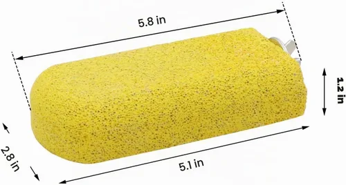 Vista 4 de Pájaro Calcio Dientes Masticar Juguete Hámster Piedra de moler para loro Periquito Cacatúa Conejo Chinchilla Ardilla Jaula Perca Soporte