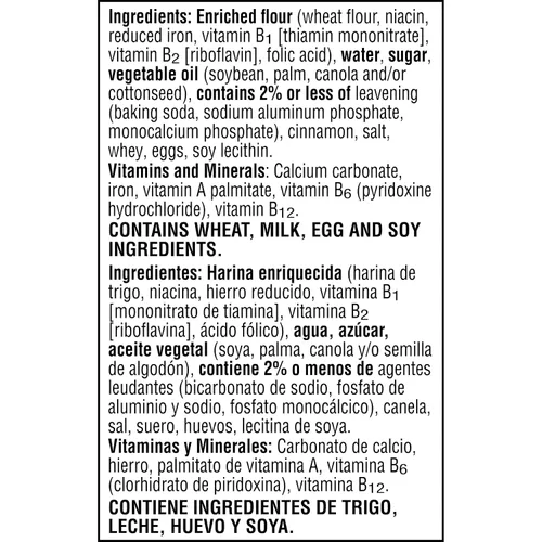 Vista 3 de Eggo Minis - Gofres de tostadas de canela, comida para el desayuno, desayuno congelado, 10 gofres (congelado)