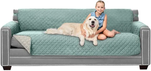 Vista 89 de Sofa Shield - Funda para sofá Loveseat con correa patentada, protector de cojín, funda reversible diseñada en EE. UU. resistente a manchas