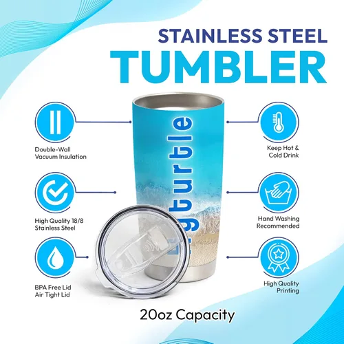Vista 4 de Hyturtle Vaso de trabajo social personalizado para mujeres, regalo de agradecimiento del mes de trabajo social, taza de café aislada de 20 onzas