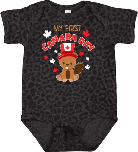 Vista 23 de inktastic My First Canada Day Baby Bodysuit