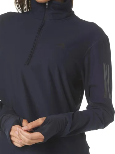 Vista 3 de adidas Sudadera running con media cremallera para mujer