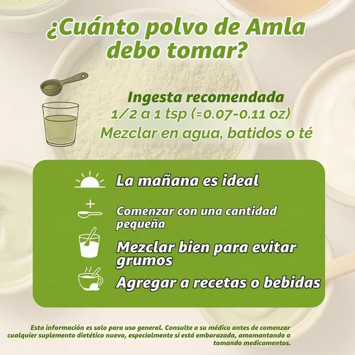 Vista 9 de Spice Profile Polvo orgánico de Amla 16 oz Probado en laboratorio