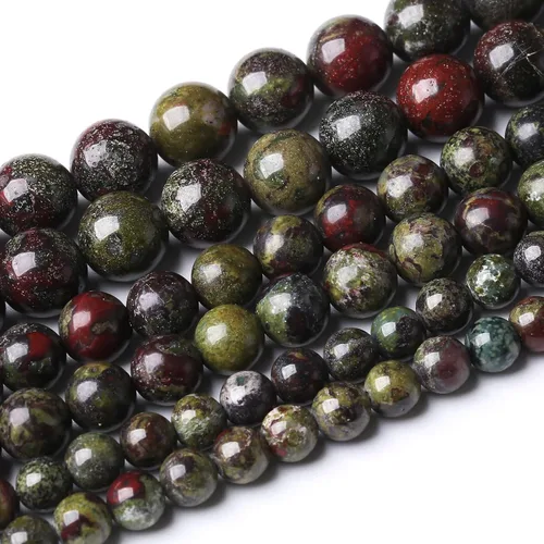 Vista 32 de 90 PIEZAS 4MM Cuentas de Piedra Sangrienta Africana Cuentas de Piedras Preciosas Naturales Redondas para Hacer Joyas DIY Piedra de Energía