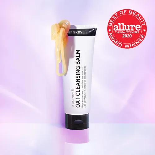 Vista 2 de The INKEY List Mini bálsamo limpiador de avena, bálsamo rico que elimina el maquillaje y las impurezas, reduce el enrojecimiento, tamaño de viaje