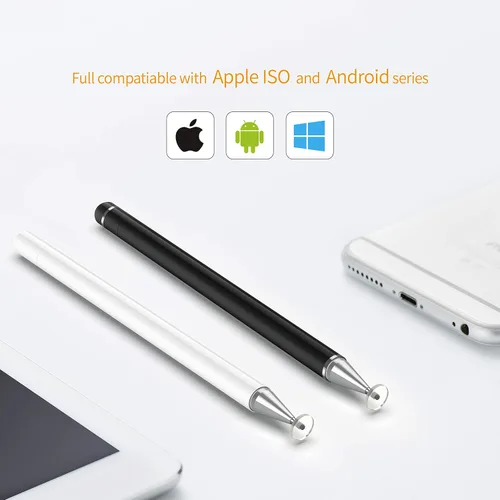 Vista 6 de Pony - Lápiz óptico de alta sensibilidad y punta fina, tapa magnética, universal para Apple/iPhone/iPad Pro/Mini/Air/Android/Microsoft/Surface