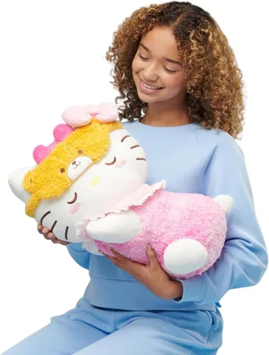 Vista 9 de Hello Kitty y amigos - Peluche durmiente Kuromi de 18 pulgadas