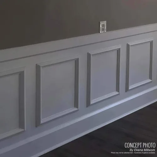 Vista 11 de Ekena Millwork PNL08X08AS-01 Panel de pared clásico moldeado Wainscot Ashford de 20 cm de ancho x 20 cm de alto x 1 cm de profundidad