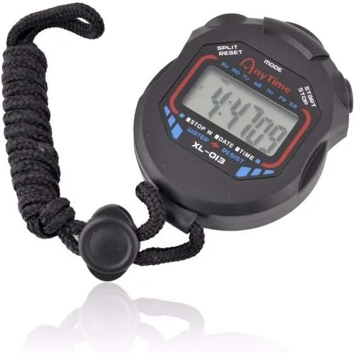 Vista 2 de Cronómetro digital de mano multifunción profesional portátil electrónico LCD cronógrafo cronógrafo cronómetro cronómetro reloj deportivo