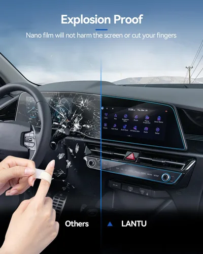 Vista 10 de 4 unidades de protector de pantalla para coche para 2023 2024 2025 Kia Niro SG2 Accesorios Pantallas panorámicos duales y protector de pantalla