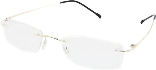 Vista 8 de Paquete de 3 lentes de lectura sin montura a prueba de luz azul, para mujeres y hombres, filtro antideslumbrante, anteojos ligeros