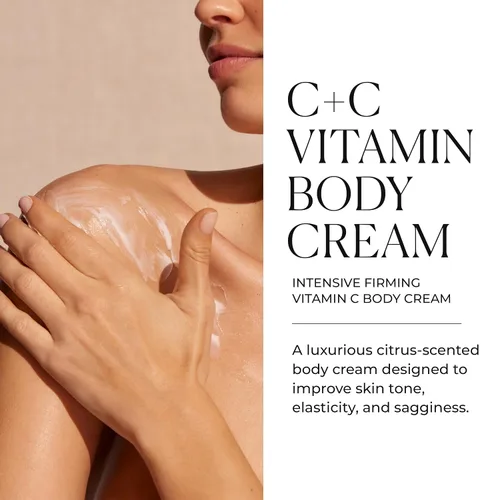 Vista 2 de Natura Bissé Crema corporal con vitamina C+C, hidratante corporal reafirmante intensivo, nutre, reafirma y revitaliza, para piel normal y seca, 8.8