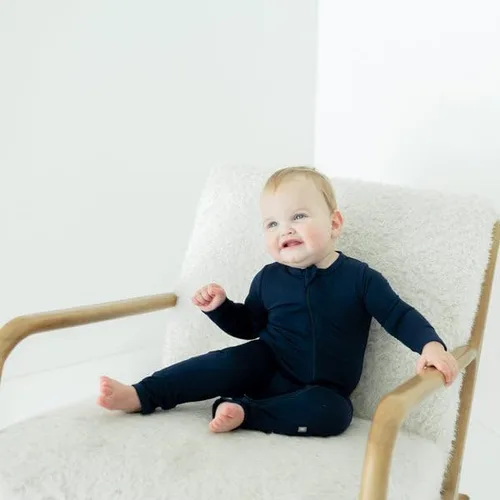 Vista 4 de KYTE BABY Rayón unisex hecho de bambú con cremallera mamelucos 0-24 meses