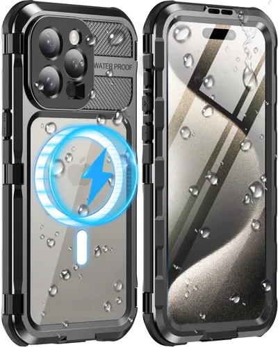 Vista 19 de WIFORT Funda impermeable para iPhone 13 Pro, cuerpo completo de metal 360 [IP68 a prueba de agua] [protector de pantalla integrado]