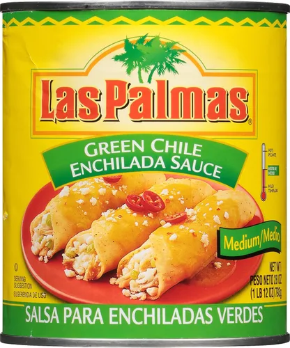 Vista 2 de Salsa para Enchiladas de Chile Verde Las Palmas, Mediana, 10 Onzas