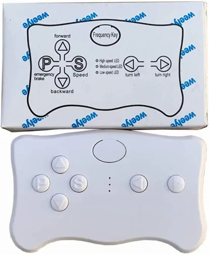Vista 6 de WEELYE RX7 2.4G - Kit de control remoto y receptor Bluetooth para niños, accesorios de caja de control para niños, piezas de repuesto de coche