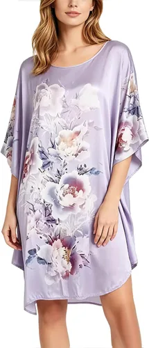 Vista 10 de Pijama de seda 100% para mujer, batas de baño de seda para mujer, batas de kimono de seda, batas de baño con mangas de muñeca, estampado floral