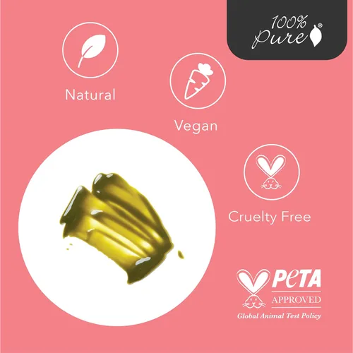 Vista 5 de 100% PURE Máscara facial de desintoxicación profunda de árbol de té y limpieza profunda de poros, cuidado natural de la piel, desatasca