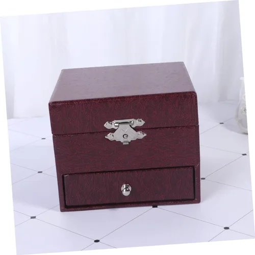 Vista 4 de BESTOYARD Caja de joyería musical para niños, organizador de almacenamiento para juguetes, contenedor de almacenamiento de joyas para niños