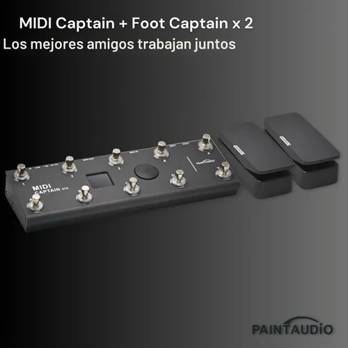Vista 5 de Paint Audio Interruptor de pie Capitán Dual Salidas Pedal de expresión Multi-efectos Compatible para conexión punta/anillo