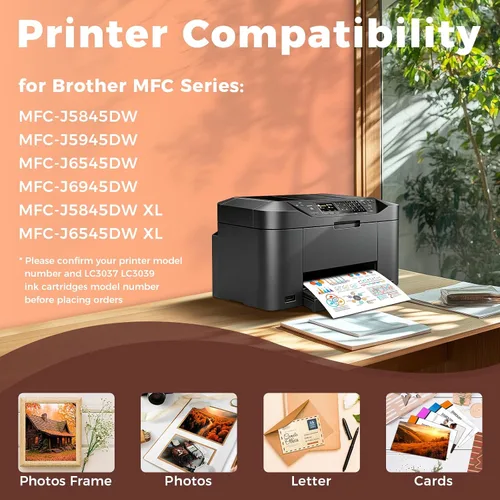 Vista 4 de Miss Deer LC3037 - Cartuchos de tinta de alto rendimiento compatibles para Brother LC3037XXL LC-3037 XXL LC3037BK para MFC-J6945DW MFC-J6545DW