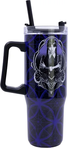 Vista 3 de Wednesday XL - Taza térmica de acero inoxidable, 32.1 fl oz