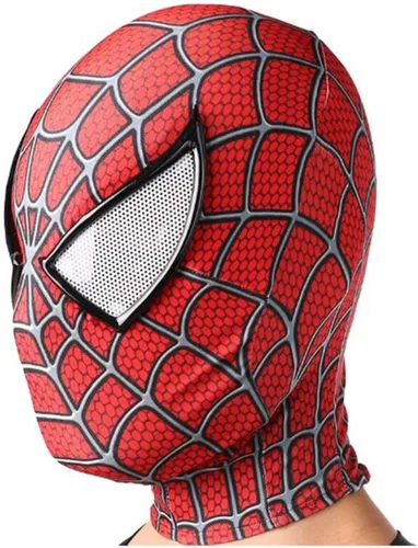 Vista 6 de Conollini Disfraz de araña de superhéroe de elastano, disfraz de Halloween y cosplay para niños y adultos