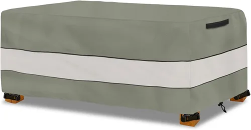 Vista 27 de Cubiertas para juego de muebles de patio Aacabo para 3 piezas de bistró al aire libre, cubierta impermeable 100% para muebles de exterior para 2