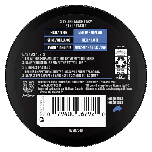 Vista 2 de Axe Pomada de aspecto suave - Brillo sofisticado, producto para el cabello fácil de peinar, 2.64 onzas