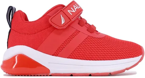 Vista 4 de Nautica Tenis deportivos con luz intermitente para niños con una correa, a la moda y divertida para niños y niñas, disponibles en tallas para niños