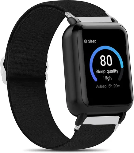 Vista 13 de Lamshaw Correa de repuesto ajustable de nailon elástico compatible con 3Plus Vibe Plus Vibe Plus + Smartwatch