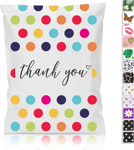 Vista 22 de JinRuiKJ Paquete de 25 sobres de polietileno con estampado de leopardo negro, 10x13, bolsas de envío para ropa, bolsas de correo autoadhesivas