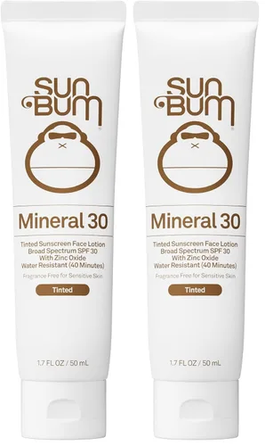 Vista 8 de Sun Bum Mineral SPF 30 Protector solar para rostro con tinte - Primer mate - Protector solar hidratante de amplio espectro con vitamina E - Cumple