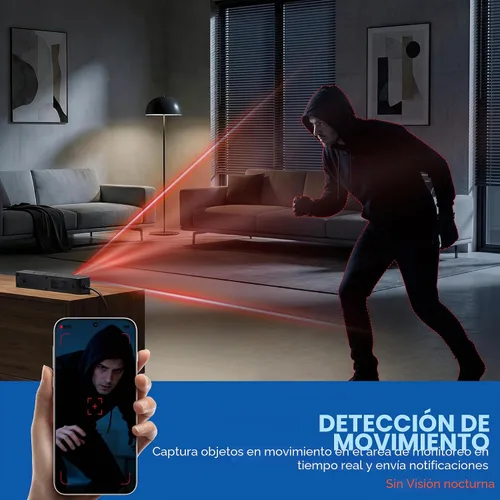 Vista 6 de Mini cámara inalámbrica para el hogar, cámara de seguridad interior, pequeña cámara Wi-Fi, 1080P