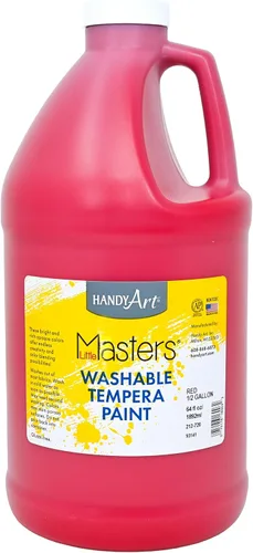 Vista 64 de Handy Art Little Masters - Pintura lavable, 16 onzas, color negro Bright & Mixable, High Opacity, Washable Colors for Classroom, Students, Kids
